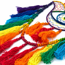 Load image into Gallery viewer, Rainbow Hand of Fatima with Beads
