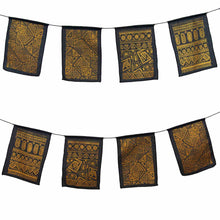 Load image into Gallery viewer, Black & Gold Bunting