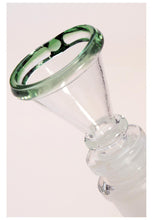Load image into Gallery viewer, Black Leaf 4 Arm Percolator Glass Sea Green Ice Bong – 40cm