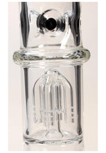 Load image into Gallery viewer, Black Leaf 4 Arm Percolator Glass Black Ice Bong – 40cm