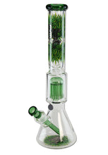 Load image into Gallery viewer, Black Leaf Leaves Ice Bong with 10-Arm Tree Percolator - 45cm
