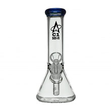Load image into Gallery viewer, Sci-Fi 'Horizon' Glass Beaker Bong - Blue