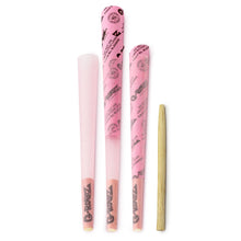 Load image into Gallery viewer, G-Rollz Banksy's Graffiti - Lightly Dyed Pink King Size Pre Rolled Cones – 20 Pack