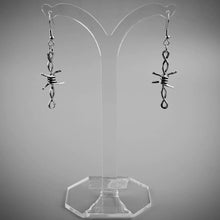Load image into Gallery viewer, BARBED WIRE TWIST EARRINGS
