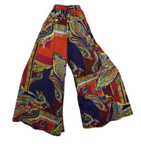 Load image into Gallery viewer, Printed Cotton Wide Leg Palazzo Trousers