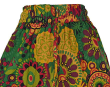 Load image into Gallery viewer, Floral Cotton Palazzo Trousers – Green