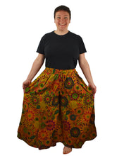 Load image into Gallery viewer, Floral Cotton Palazzo Trousers – Yellow