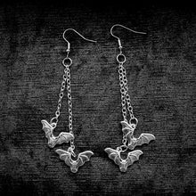 Load image into Gallery viewer, BAT CHAIN EARRINGS