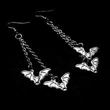 Load image into Gallery viewer, BAT CHAIN EARRINGS