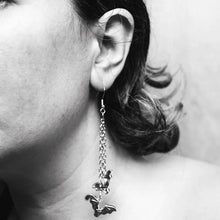 Load image into Gallery viewer, BAT CHAIN EARRINGS