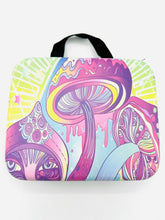 Load image into Gallery viewer, Trippy Mushroom Design Zipper Gift Set - Smoking Bong Kit with Bong, Ashtray, Grinder, Tray and Containers