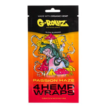Load image into Gallery viewer, G-Rollz Passion Fruit Flavoured Hemp Wraps – 4 Pack