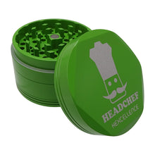 Load image into Gallery viewer, Headchef Non Stick Hardcore Hexcellence 62mm 4 Part Grinder – Green