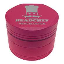 Load image into Gallery viewer, Headchef Non Stick Hardcore Hexcellence 62mm 4 Part Grinder - Dark Pink