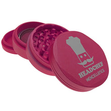 Load image into Gallery viewer, Headchef Non Stick Hardcore Hexcellence 62mm 4 Part Grinder - Dark Pink