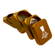Load image into Gallery viewer, Headchef Lady Cube 55mm 4 Part Grinder – GOLD