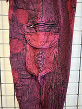 Load image into Gallery viewer, Stone Washed Circles Pattern Trousers – RED