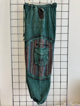 Load image into Gallery viewer, Stone Washed Harem Trousers – GREEN