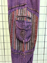 Load image into Gallery viewer, Stone Washed Harem Trousers – PURPLE