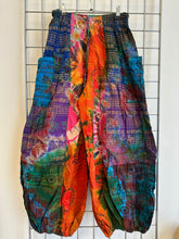 Load image into Gallery viewer, Ohm Print Harem Trousers - ORANGE & BLUE T/D
