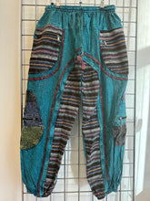 Load image into Gallery viewer, Stone Washed Trousers – TURQUOISE