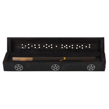Load image into Gallery viewer, Pentagram Wooden Black Pepper Incense Box Set