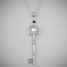 Load image into Gallery viewer, LARGE SKULL KEY NECKLACE