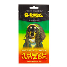 Load image into Gallery viewer, G-Rollz Mango Flavoured Hemp Wraps – 4 Pack