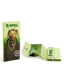 Load image into Gallery viewer, G-Rollz 'Reggae Rap' Organic Green Hemp - 50 KS Slim Papers + Tips & Tray