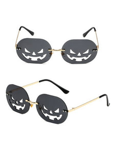 Halloween Black Pumpkin Party Sunglasses