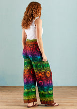 Load image into Gallery viewer, Rainbow Print Tie Trousers – Free size