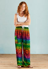 Load image into Gallery viewer, Rainbow Print Tie Trousers - Free size