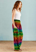 Load image into Gallery viewer, Rainbow Print Tie Trousers - Free size