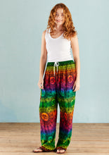 Load image into Gallery viewer, Rainbow Print Tie Trousers - Free size