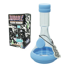 Load image into Gallery viewer, Chongz Glass 20cm Ice Water Pipe with Blue Silicon Accents