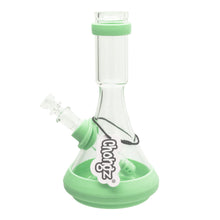 Load image into Gallery viewer, Chongz Glass 20cm Ice Water Pipe with Green Silicon Accents