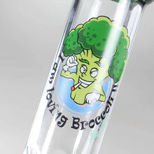 Load image into Gallery viewer, Black Leaf “BROCCOLI” Glass Diffuser Ice Bong – 40cm