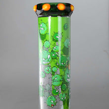 Load image into Gallery viewer, Black Leaf Haze Invaders Cylinder Bong Ice – 38cm