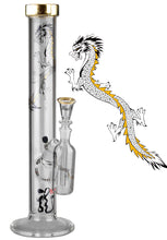 Load image into Gallery viewer, Black Leaf GTI Series Golden Dragon Glass Bong + Pre-Cooler