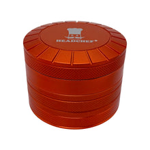 Load image into Gallery viewer, Headchef SUN MACHINE 62mm 4 Part Grinder – ORANGE