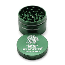 Load image into Gallery viewer, Headchef Dreadchef 55mm 4 Part Grinder Forest Green