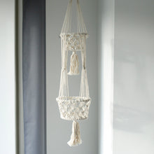 Load image into Gallery viewer, Macrame Pot Holder - Double Holder