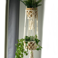 Load image into Gallery viewer, Macrame Pot Holder - Double Holder