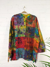 Load image into Gallery viewer, Tie Dye Multi Coloured 3 Button Shirt