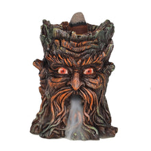 Load image into Gallery viewer, Aged Oak Tree Spirit Backflow Incense Burner