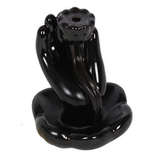 Load image into Gallery viewer, HAND & LOTUS FLOWER BACKFLOW INCENSE BURNER