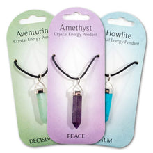 Load image into Gallery viewer, Crystal Energy Pendants- CHOICE OF 12