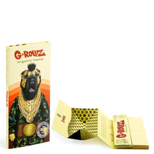 Load image into Gallery viewer, G-Rollz 'Diamond T' Kingsize Organic Hemp Extra Thin Rolling Papers + Tips + Tray