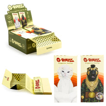 Load image into Gallery viewer, G-Rollz 'Diamond T' Kingsize Organic Hemp Extra Thin Rolling Papers + Tips + Tray