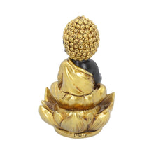 Load image into Gallery viewer, Black & Gold Baby Buddha Backflow Incense Burner